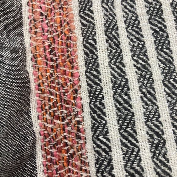 Tory Burch Ankle Pants Size 0 Tweed Striped High Waist Tapered Leg Cotton - Picture 7 of 14